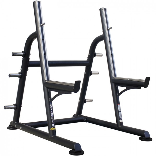 squat rack with safety catches